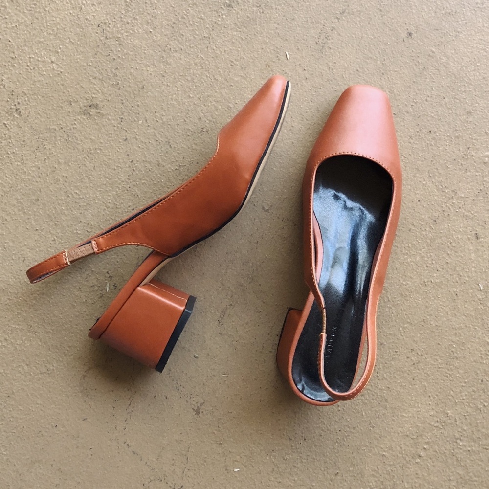 Brown Slingbacks